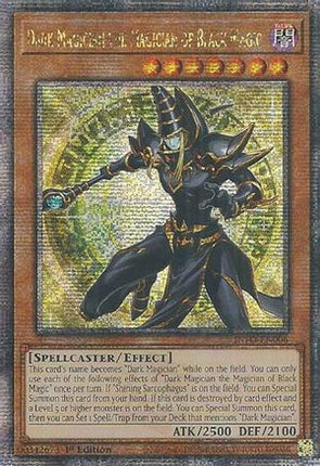 Dark Magician the Magician of Black Magic  [INFO-EN006] Quarter Century Secret Rare 1st Edition