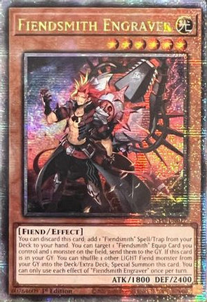 Fiendsmith Engraver  [INFO-EN017] Quarter Century Secret Rare 1st Edition