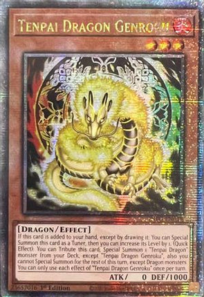 Tenpai Dragon Genroku (Quarter Century Secret Rare)  [INFO-EN019] 1st Edition