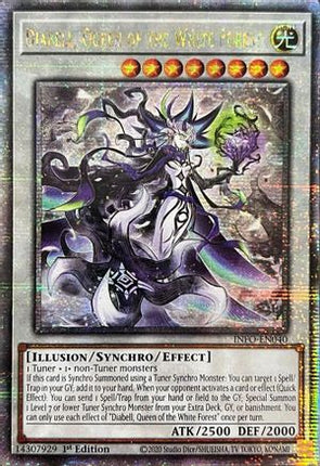Diabell, Queen of the White Forest (Quarter Century Secret Rare)  [INFO-EN040] 1st Edition