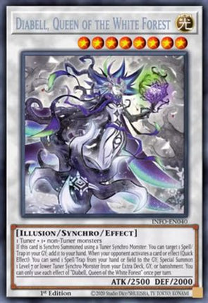 Diabell, Queen of the White Forest [INFO-EN040] Secret Rare 1st Edition