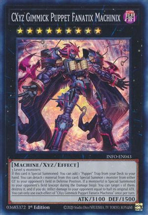 CXyz Gimmick Puppet Fanatix Machinix (Super Rare) [INFO-EN043] 1st Edition