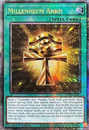 Millennium Ankh (Quarter Century Secret Rare)  [INFO-EN053] 1st Edition