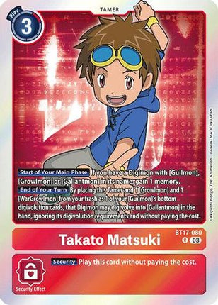 Takato Matsuki [BT17-080] [Secret Crisis] Foil