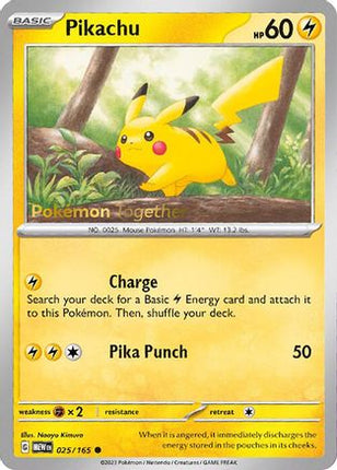 Pikachu - 025/165 (Pokemon Together) [Miscellaneous Cards & Products]
