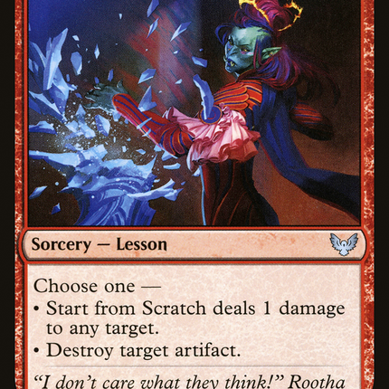 Start from Scratch (lesson) [Strixhaven: School of Mages]