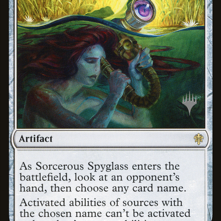 Sorcerous Spyglass [Throne of Eldraine Promos]