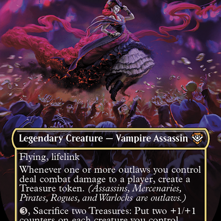 Olivia, Opulent Outlaw (Borderless) [Outlaws of Thunder Junction Commander] Foil