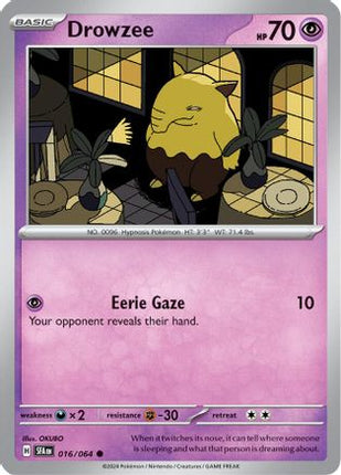 Drowzee - 16/null [SV: Shrouded Fable] Reverse Holofoil