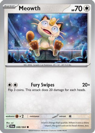 Meowth (48) [SV: Shrouded Fable] Reverse Holofoil