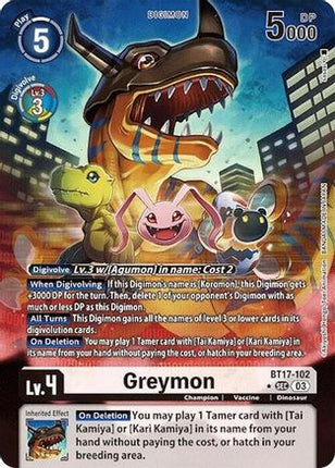 Greymon (Alternate Art) [BT17-102] [Secret Crisis] Foil