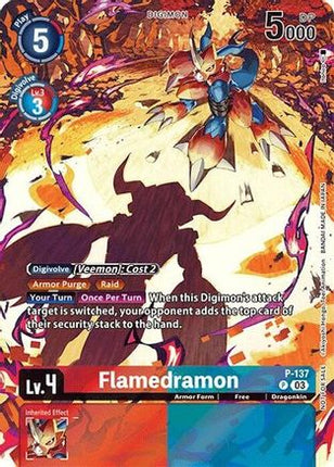 Flamedramon (Update Pack 2024) [P-137] [Digimon Promotion Cards] Foil