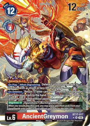 AncientGreymon (Alternate Art) [BT17-017] [Secret Crisis] Foil
