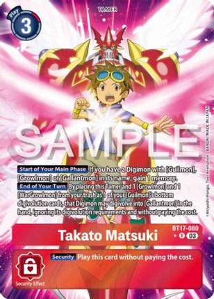Takato Matsuki (Alternate Art) [BT17-080] [Secret Crisis] Foil
