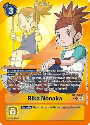 Rika Nonaka (Alternate Art) [BT17-085] [Secret Crisis] Foil