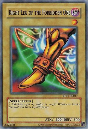 Right Leg of the Forbidden One (Rare) [RP01-EN017] Unlimited