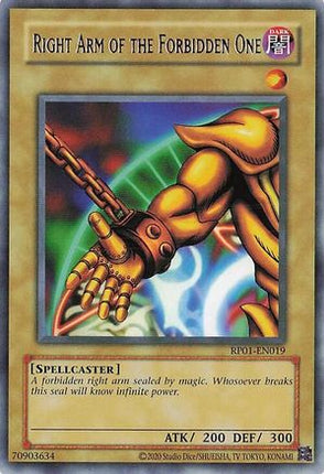 Right Arm of the Forbidden One (Rare) [RP01-EN019] Unlimited