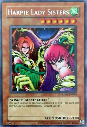 Harpie Lady Sisters (Rare) [RP01-EN026] Unlimited