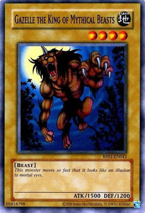Gazelle the King of Mythical Beasts (Common / Short Print) [RP01-EN043] Unlimited