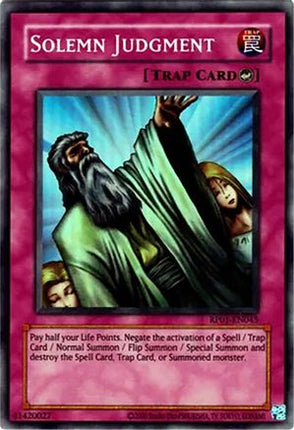 Solemn Judgment (Super Rare) [RP01-EN045] Unlimited