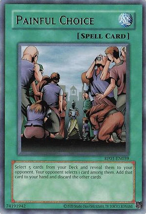 Painful Choice (Rare) [RP01-EN059] Unlimited
