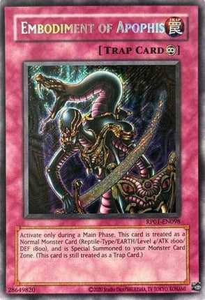 Embodiment of Apophis (Secret Rare) [RP01-EN098] Unlimited