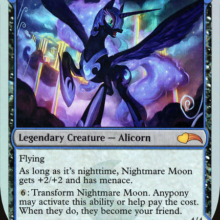Nightmare Moon // Princess Luna (waxingandwaningmoondfc) [Ponies: The Galloping] Foil