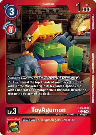 ToyAgumon - EX7-008 (Foil) [EX7-008] [Digimon LIBERATOR] Foil