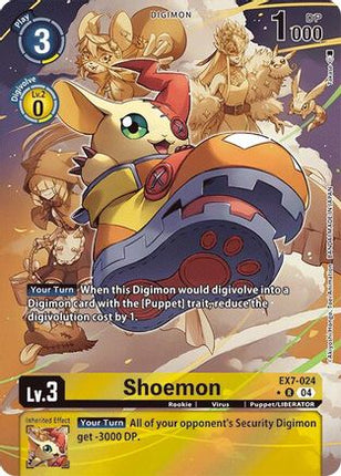 Shoemon (Alternate Art) [EX7-024] [Digimon LIBERATOR] Foil