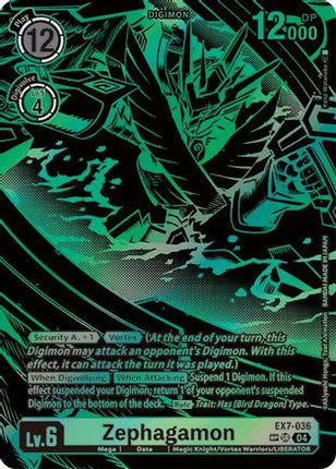 Zephagamon (Textured) [EX7-036] [Digimon LIBERATOR] Foil