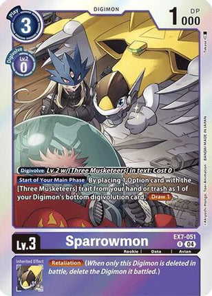 Sparrowmon [EX7-051] [Digimon LIBERATOR] Foil