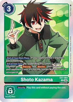 Shoto Kazama [EX7-064] [Digimon LIBERATOR] Foil