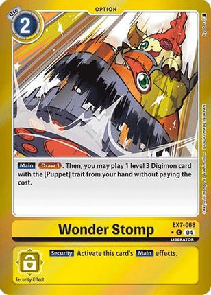 Wonder Stomp (Foil) [EX7-068] [Digimon LIBERATOR] Foil