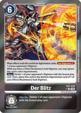 Der Blitz (Foil) [EX7-070] [Digimon LIBERATOR] Foil