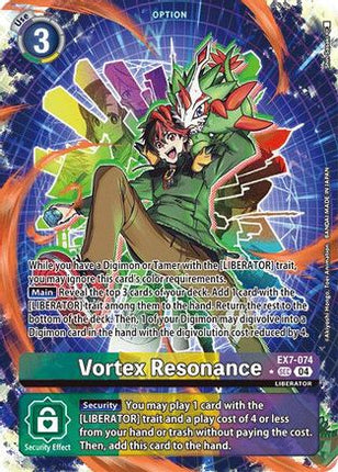 Vortex Resonance (Alternate Art) [EX7-074] [Digimon LIBERATOR] Foil