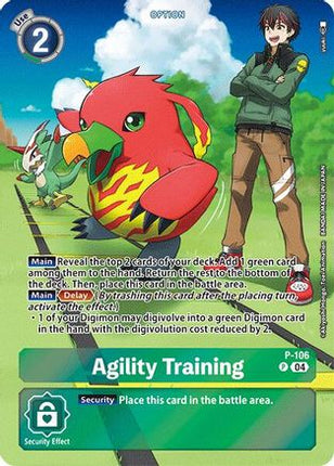 Agility Training (Starter Deck 18 Exclusive) [P-106] [Digimon Promotion Cards] Foil