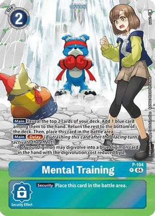 Mental Training (Starter Deck 19 Exclusive) [P-104] [Digimon Promotion Cards] Foil