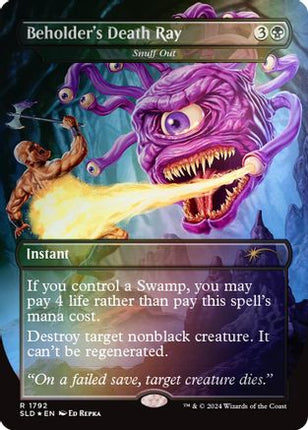 Beholder's Death Ray - Snuff Out (Rainbow Foil) [Secret Lair Drop Series] Foil