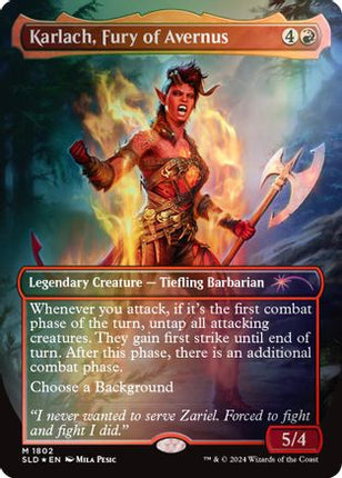 Karlach, Fury of Avernus (Rainbow Foil) [Secret Lair Drop Series] Foil