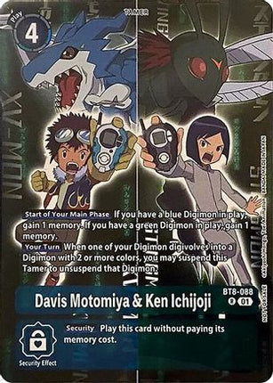 Davis Motomiya & Ken Ichijoji (Super Complete Selection Daisuke ver.) [BT8-088] [New Awakening] Foil