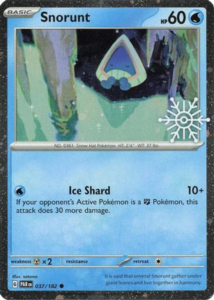 Snorunt - 037/182 (Holiday Calendar) [Miscellaneous Cards & Products] Holofoil