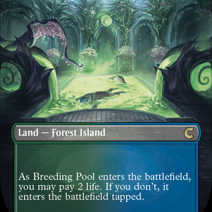 Breeding Pool (Borderless) [Ravnica: Clue Edition] Foil