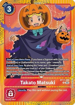 Takato Matsuki (Halloween Event 2024) [BT17-080] [Secret Crisis] Foil