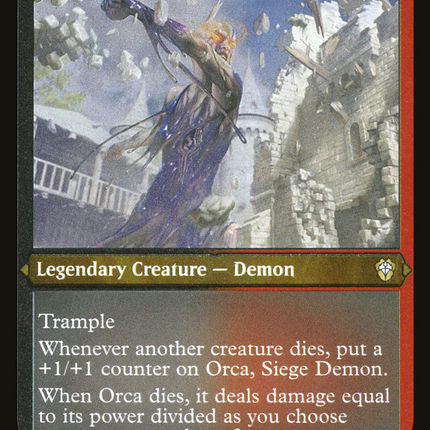 Orca, Siege Demon [Dominaria United Commander] Etched Foil
