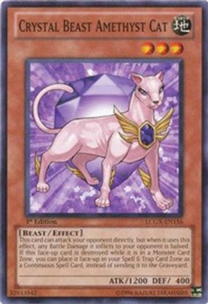 Crystal Beast Amethyst Cat (Common / Short Print) [LCGX-EN156] Legendary Collection 2 1st Edition