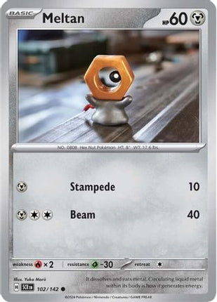 Meltan - 102/142 [SV07: Stellar Crown] Reverse Holofoil