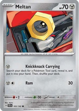 Meltan - 103/142 [SV07: Stellar Crown] Reverse Holofoil