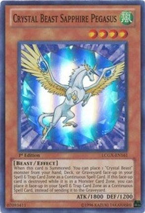 Crystal Beast Sapphire Pegasus (Super Rare) [LCGX-EN161] Legendary Collection 2 1st Edition
