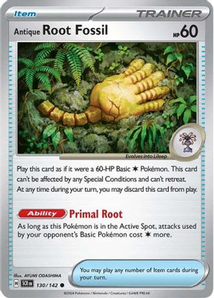 Antique Root Fossil - 130/null [SV07: Stellar Crown] Reverse Holofoil