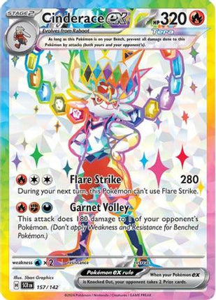 Cinderace ex - 157/142 [SV07: Stellar Crown] Holofoil